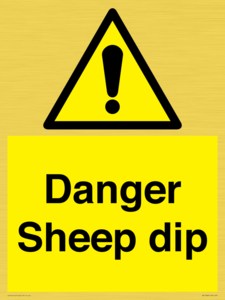 Danger Sheep dip